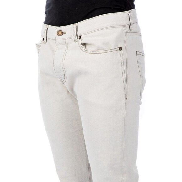 Saint Laurent Paris D18 M/SL-LW Jeans 34 Mens Off White Defect New - Picture 16 of 16